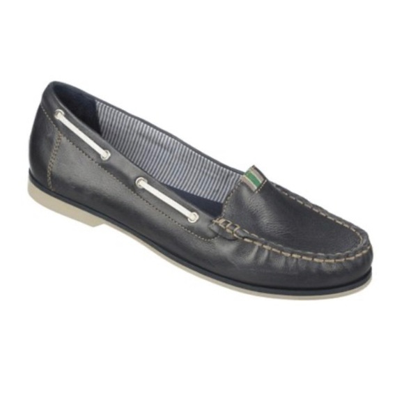 Natural Soul Navy & White Leather Astonish Loafer size 6 - Picture 3 of 13